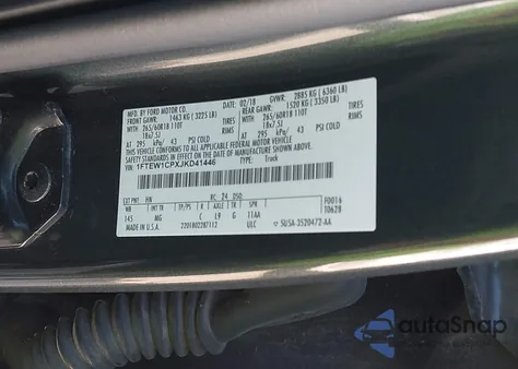 2018 Ford F-150 Xlt from USA, damaged, VIN 1FTEW1CPXJKD41446